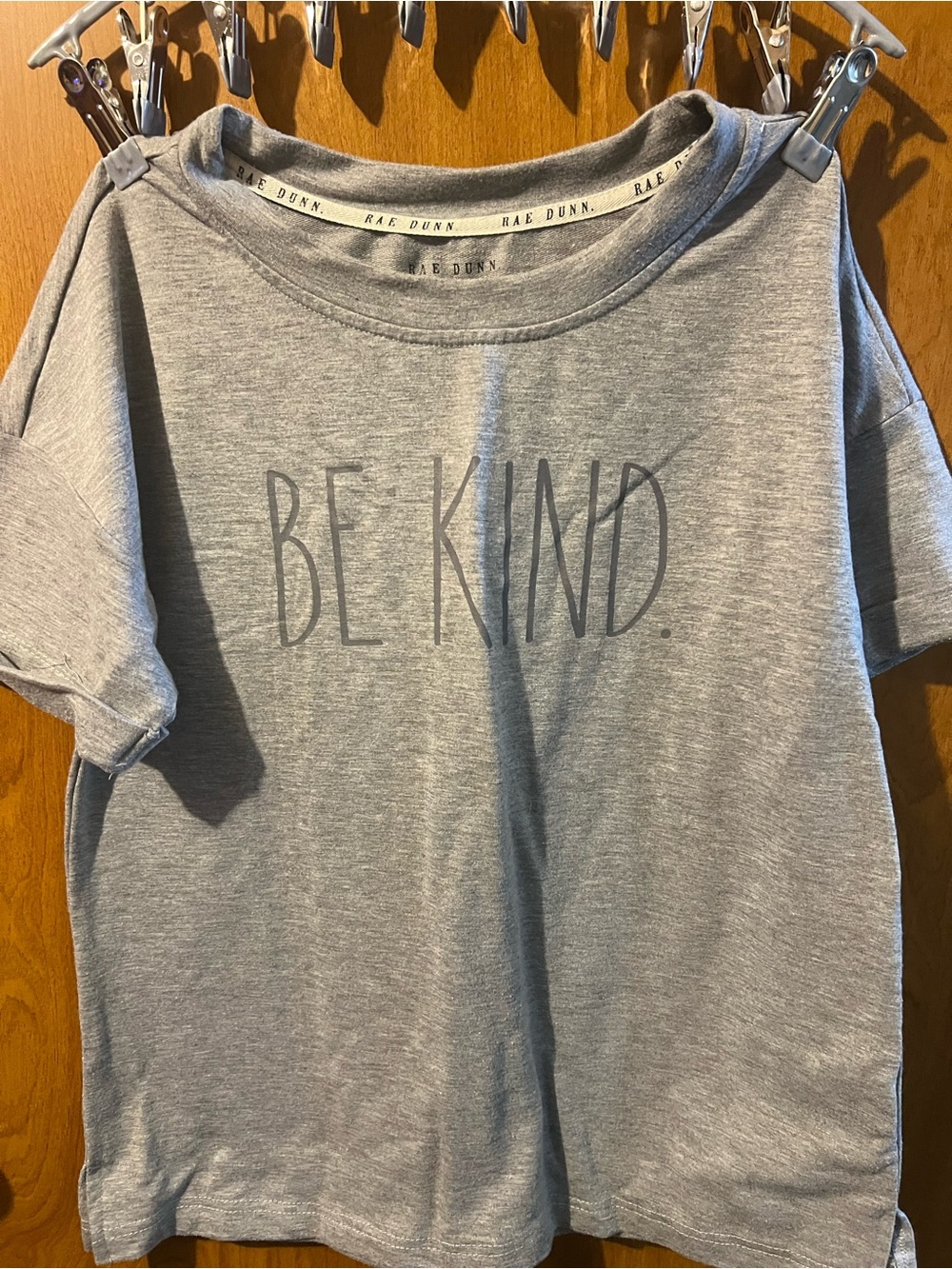 Rae Dunn Gray "Be Kind" Tee